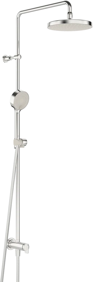 HansaBASICJET Kopfbrause Set 4439 3-strahlig Ausladung 407 mm DN 15 Chrom