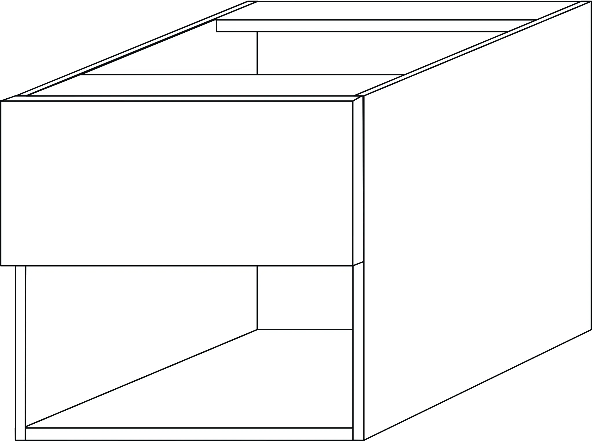 Anbau-/Solitärschrank 2morrow (G1350) 340x350x520 Anthrazit-Matt