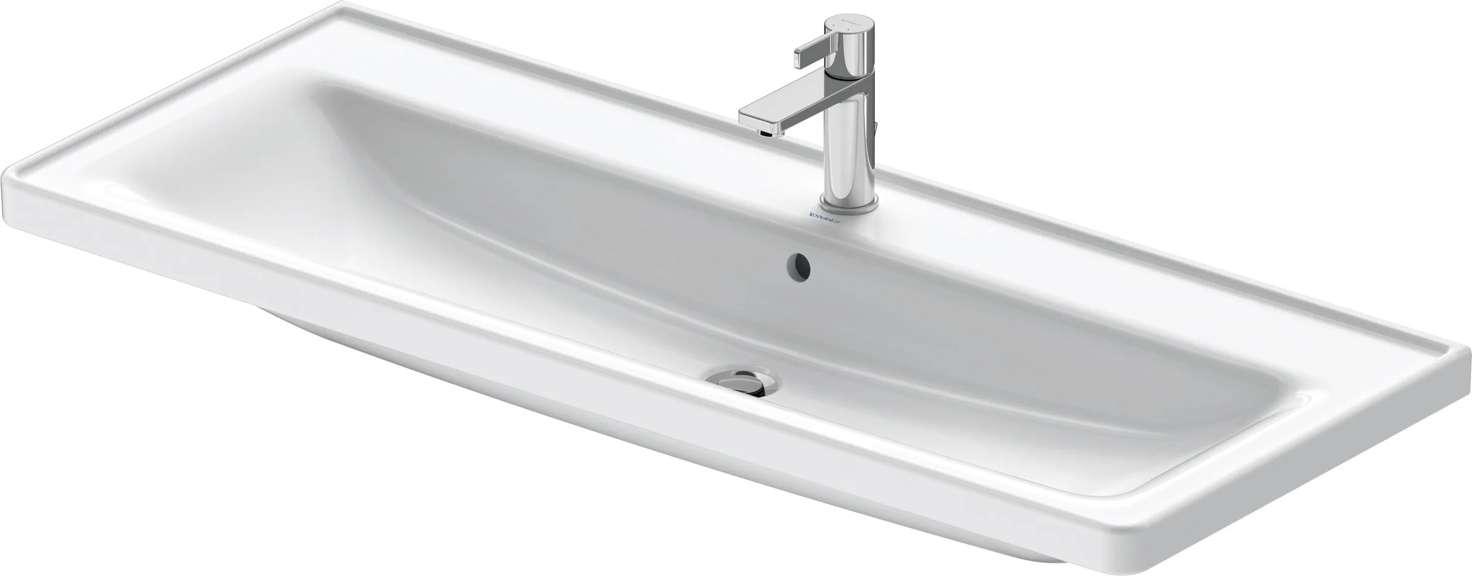 Wandwaschtisch „D-Neo“ 120,5 × 48 × 16,5 cm, mittig, Hahnlochposition mittig Wandwaschtisch „D-Neo“ 120,5 × 48 × 16,5 cm, mittig, Hahnlochposition mittig