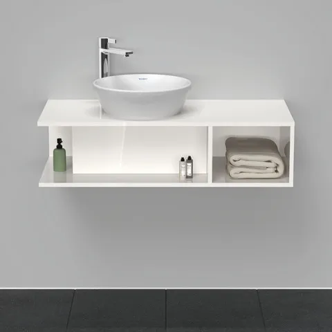 Duravit Waschtischunterschrank wandhängend „D-Neo“ 100 × 26 × 48 cm Weiß Hochglanz