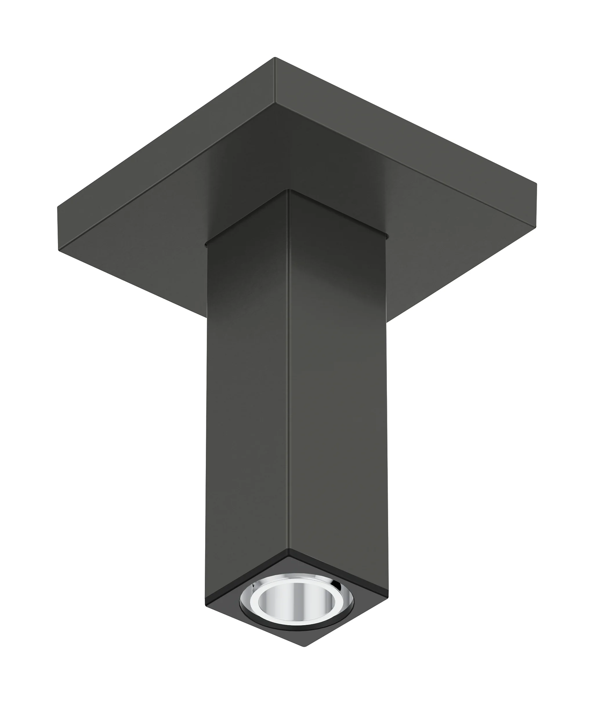 Hansgrohe Deckenanschluss E 10 cm BBC, Brushed Black Chrome, Unterputzmontage, Messing/Kunststoff, G 1/2