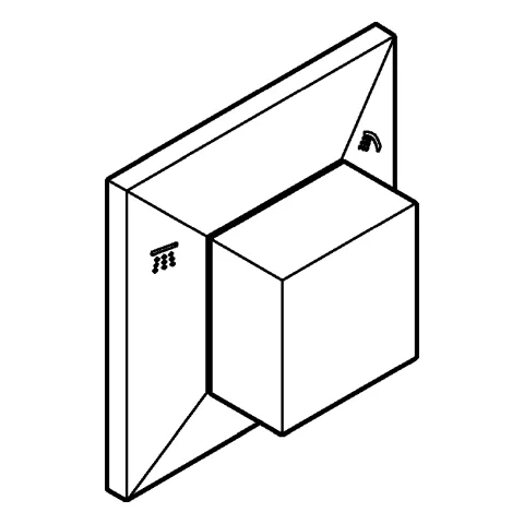Grohe Allure Brilliant 5-Wege-Umstellung Fertigmontageset chrom Grohe Allure Brilliant 5-Wege-Umstellung Fertigmontageset chrom