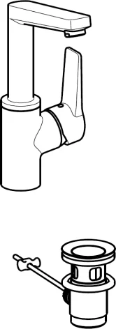 HansaTWIST Waschtischarmatur HansaTWIST 0954 Zugstangenablaufgarnitur Ausladung 130 mm DN15 Chrom HansaTWIST Waschtischarmatur HansaTWIST 0954 Zugstangenablaufgarnitur Ausladung 130 mm DN15 Chrom