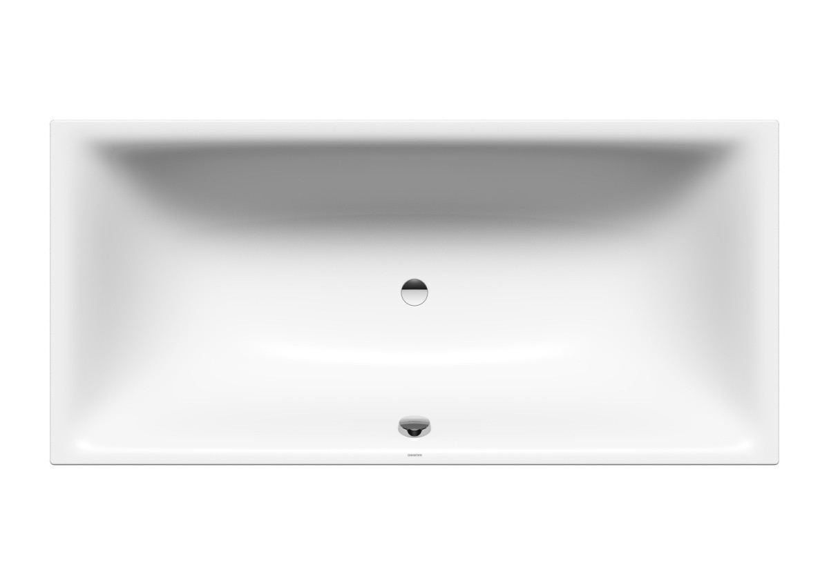 Set Badewanne Silenio 190 × 90 cm mit Füßen und Viega-Ablauf,