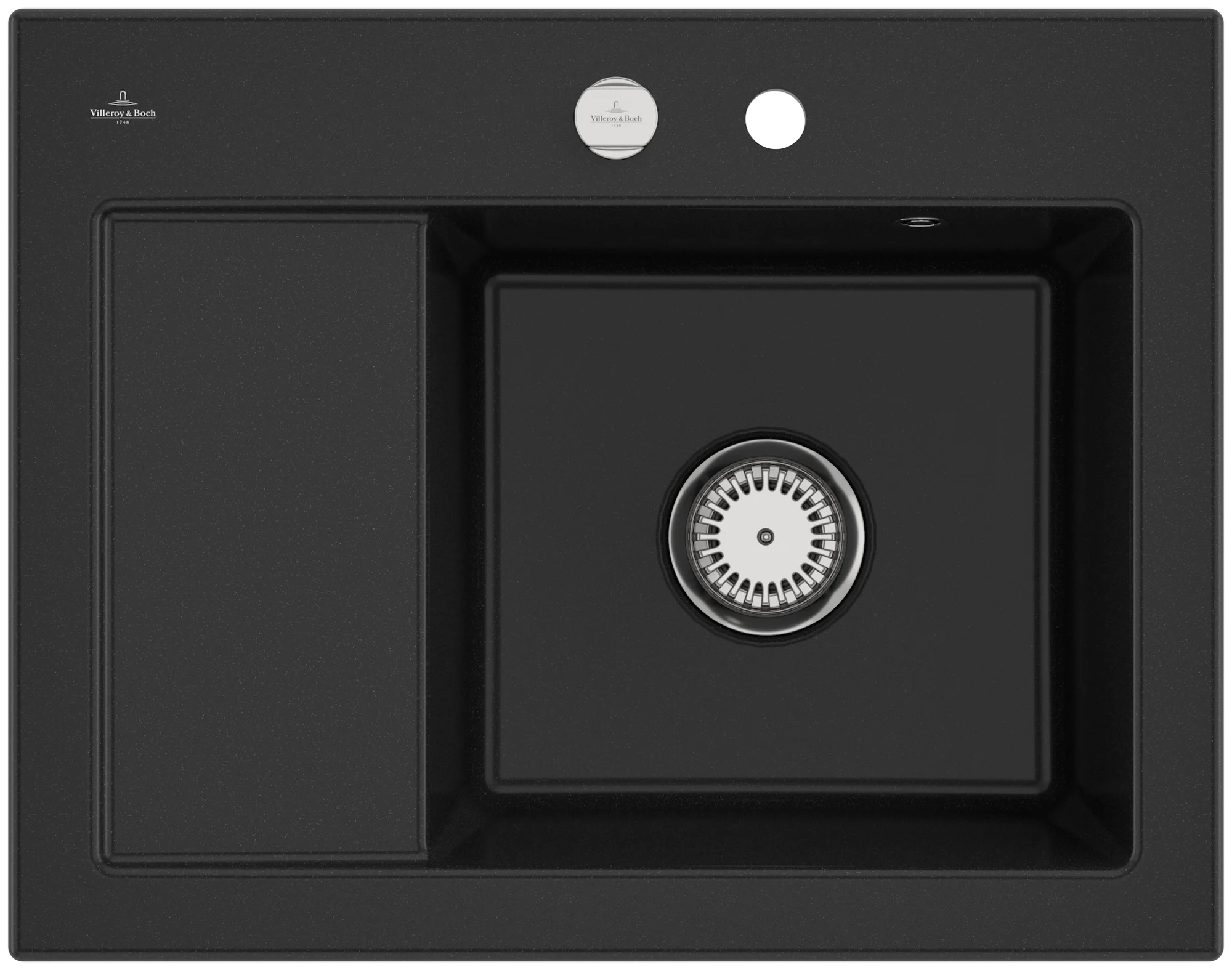 Villeroy & Boch Subway 45 Compact Einbauspüle, 650 x 510 mm, Keramik, Chromite CeramicPlus