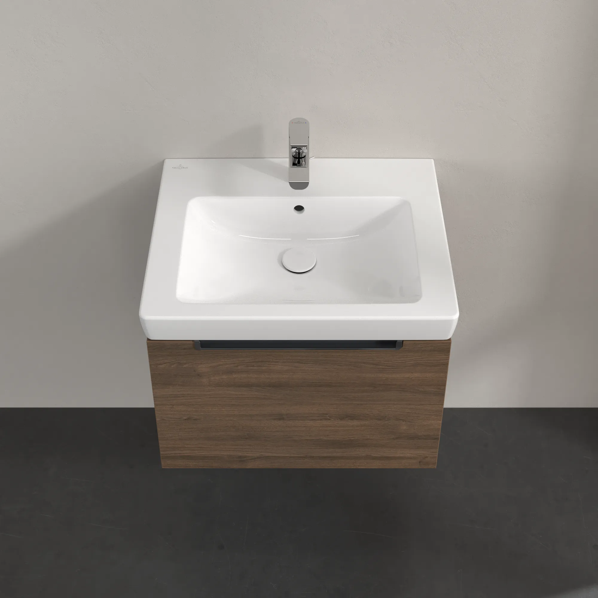 Villeroy & Boch Waschtischunterschrank „Subway 2.0“ 587 × 420 × 454 mm Arizona Oak, für Becken mittig, ohne Beleuchtung Villeroy & Boch Waschtischunterschrank „Subway 2.0“ 587 × 420 × 454 mm Arizona Oak, für Becken mittig, ohne Beleuchtung