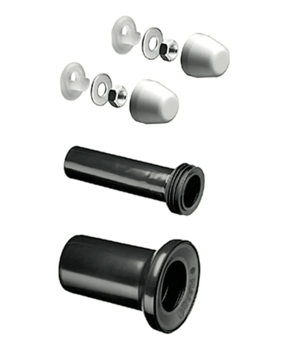 WC Zu- und Ablaufset für wandhängendes WC, Anschlussrohr: Ø 45 mm x 230 mm WC Zu- und Ablaufset für wandhängendes WC, Anschlussrohr: Ø 45 mm x 230 mm