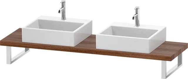 Duravit Konsole „L-Cube“ in Nussbaum Natur