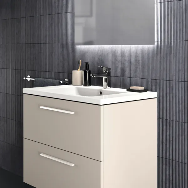 Ideal Standard Waschtischunterschrank „i.lifeB“ 80 × 63 × 50,5 cm Sandbeige matt Ideal Standard Waschtischunterschrank „i.lifeB“ 80 × 63 × 50,5 cm Sandbeige matt