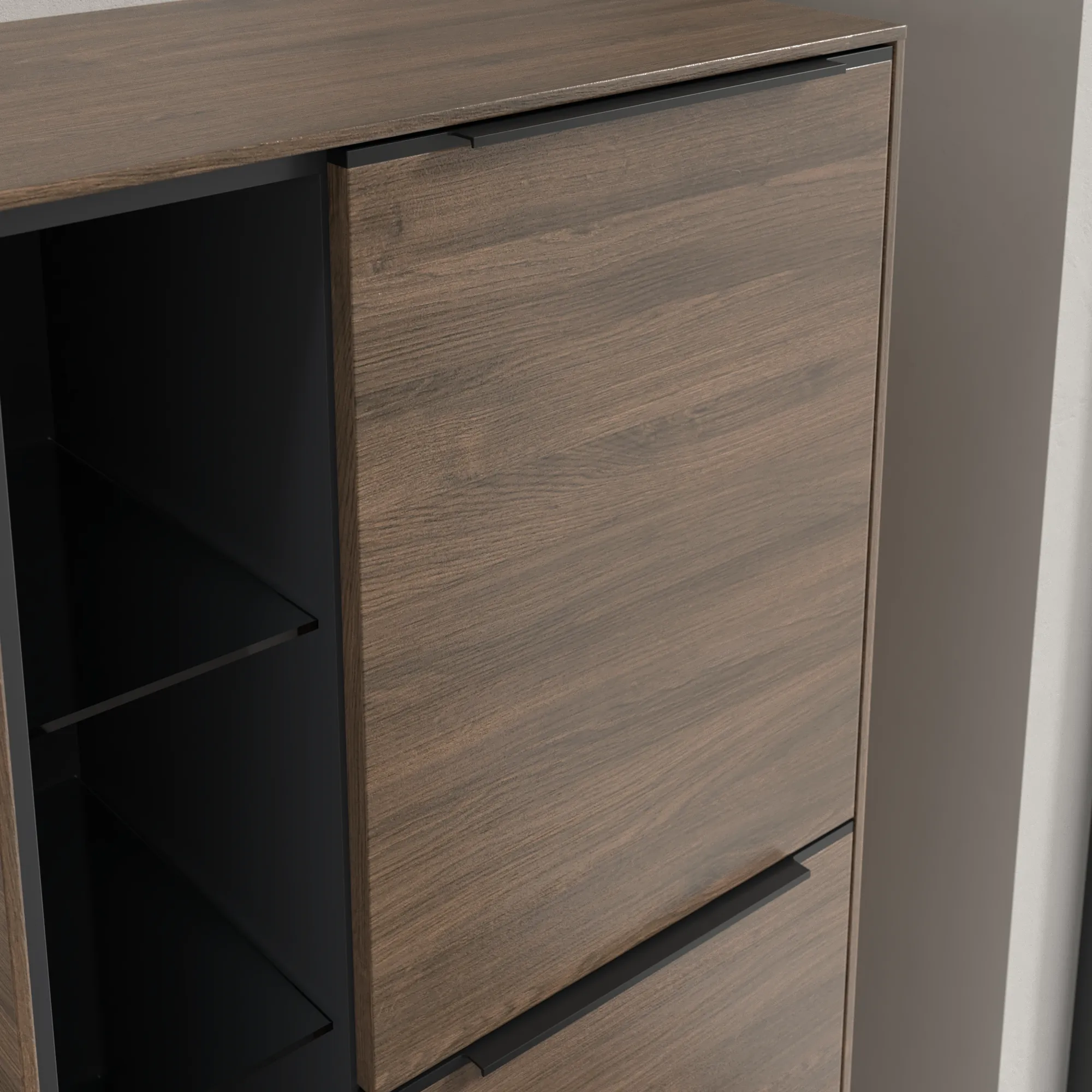 Villeroy & Boch Subway 3.0 Mittelschrank, Arizona Oak, 1200x574x346 mm, 2 Türen, SoftClosing, Wandmontage Villeroy & Boch Subway 3.0 Mittelschrank, Arizona Oak, 1200x574x346 mm, 2 Türen, SoftClosing, Wandmontage