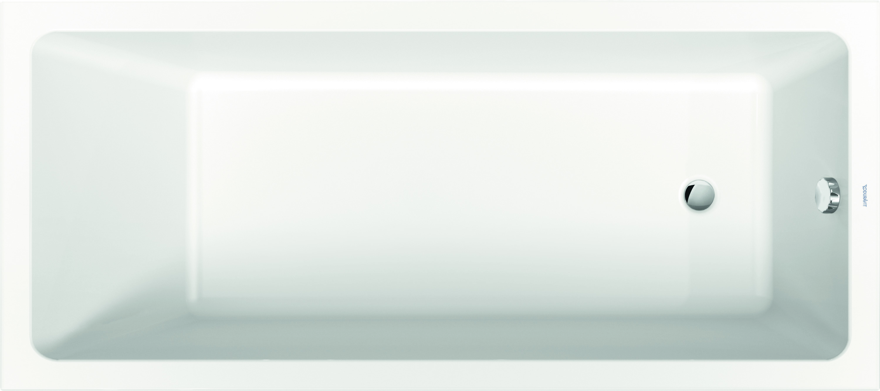 Duravit Badewanne „No.1“ rechteck 180 × 80 cm, Fußablauf 
