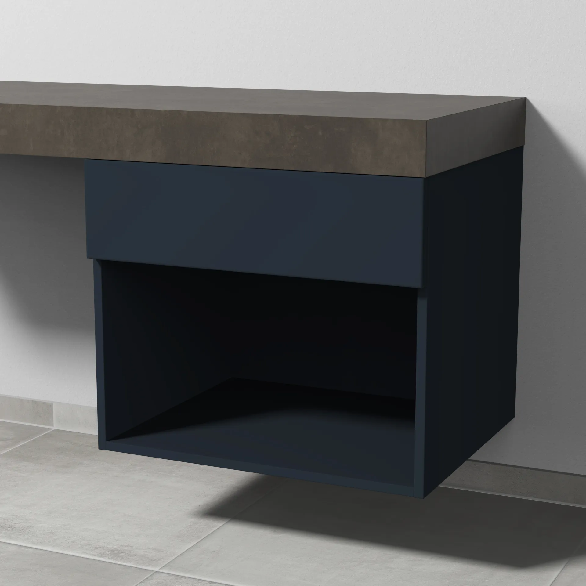 Sanipa Anbauschrank „2morrow“ 600 × 510 × 520 mm in Marine (matt)