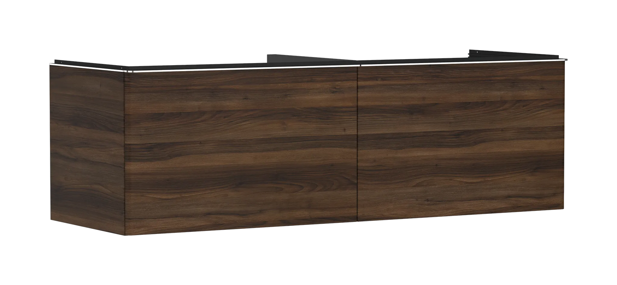 Hansgrohe Xelu Q Waschtischunterschrank Nussbaum Dunkel 1560x550mm mit 2 Schubkästen Hansgrohe Xelu Q Waschtischunterschrank Nussbaum Dunkel 1560x550mm mit 2 Schubkästen