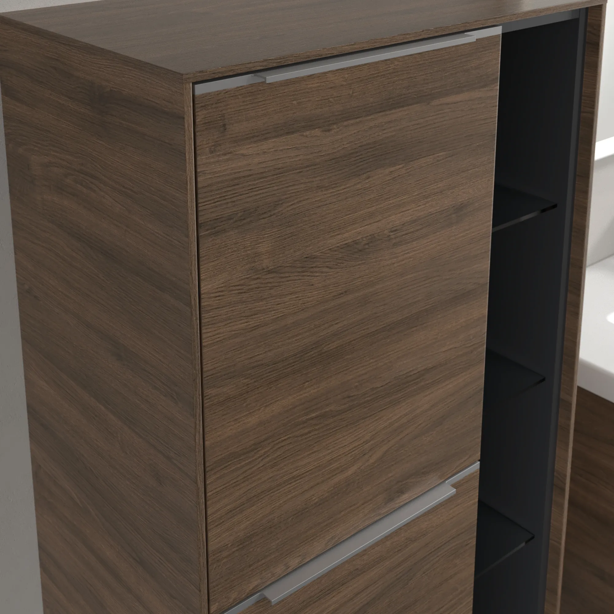 Villeroy & Boch Mittelschrank „Subway 3.0“ 57,4 × 120 × 36,2 × 36,2 cm 2 Türen, Anschlag (Scharnier) links, 2 Türen, Anschlag links Villeroy & Boch Mittelschrank „Subway 3.0“ 57,4 × 120 × 36,2 × 36,2 cm 2 Türen, Anschlag (Scharnier) links, 2 Türen, Anschlag links