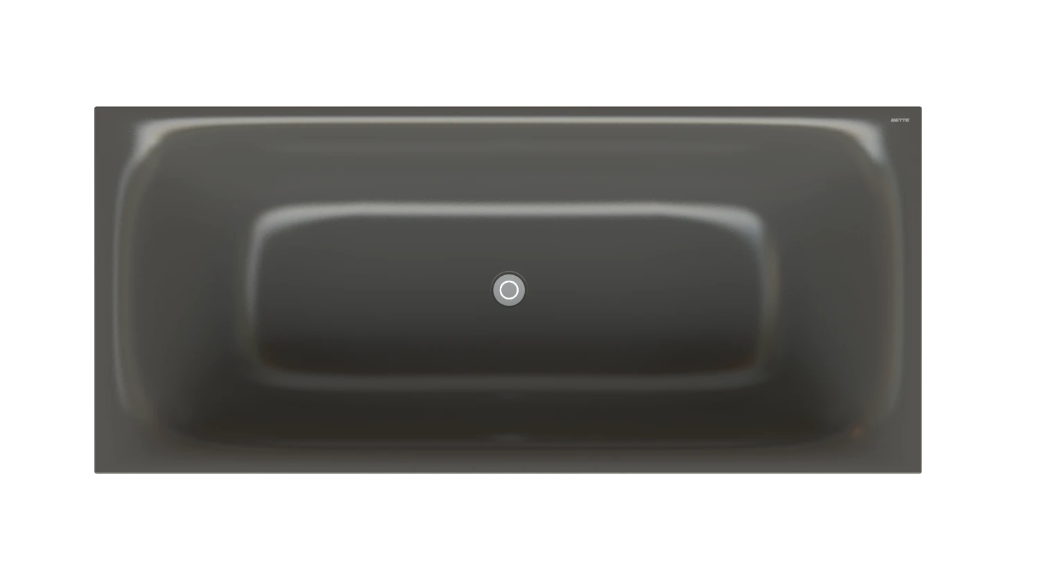 Bette Badewanne „BetteLux Shape“ rechteck 180 × 80 cm in Anthracite