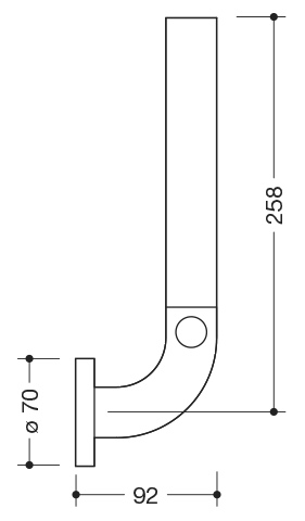 HEWI Reservetoilettenpapierhalter „Serie 801“ 7 × 9,2 × 29,3 cm
