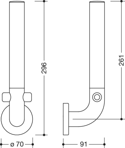 HEWI Reservetoilettenpapierhalter „Serie 801“ 7 × 9,2 × 29,3 cm HEWI Reservetoilettenpapierhalter „Serie 801“ 7 × 9,2 × 29,3 cm