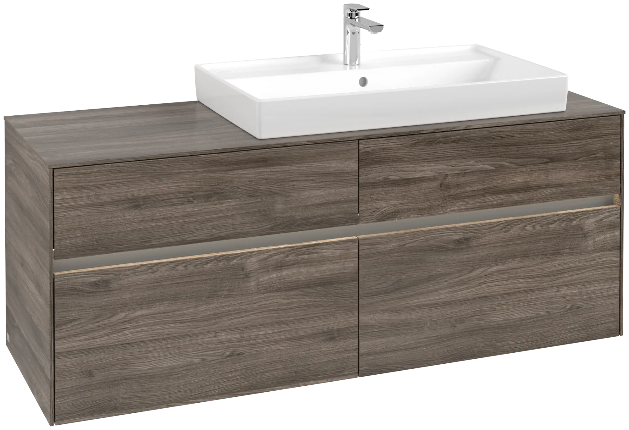 Villeroy & Boch Collaro Waschbeckenunterschrank C090B0, 1400 x 548 x 500 mm, Stone Oak