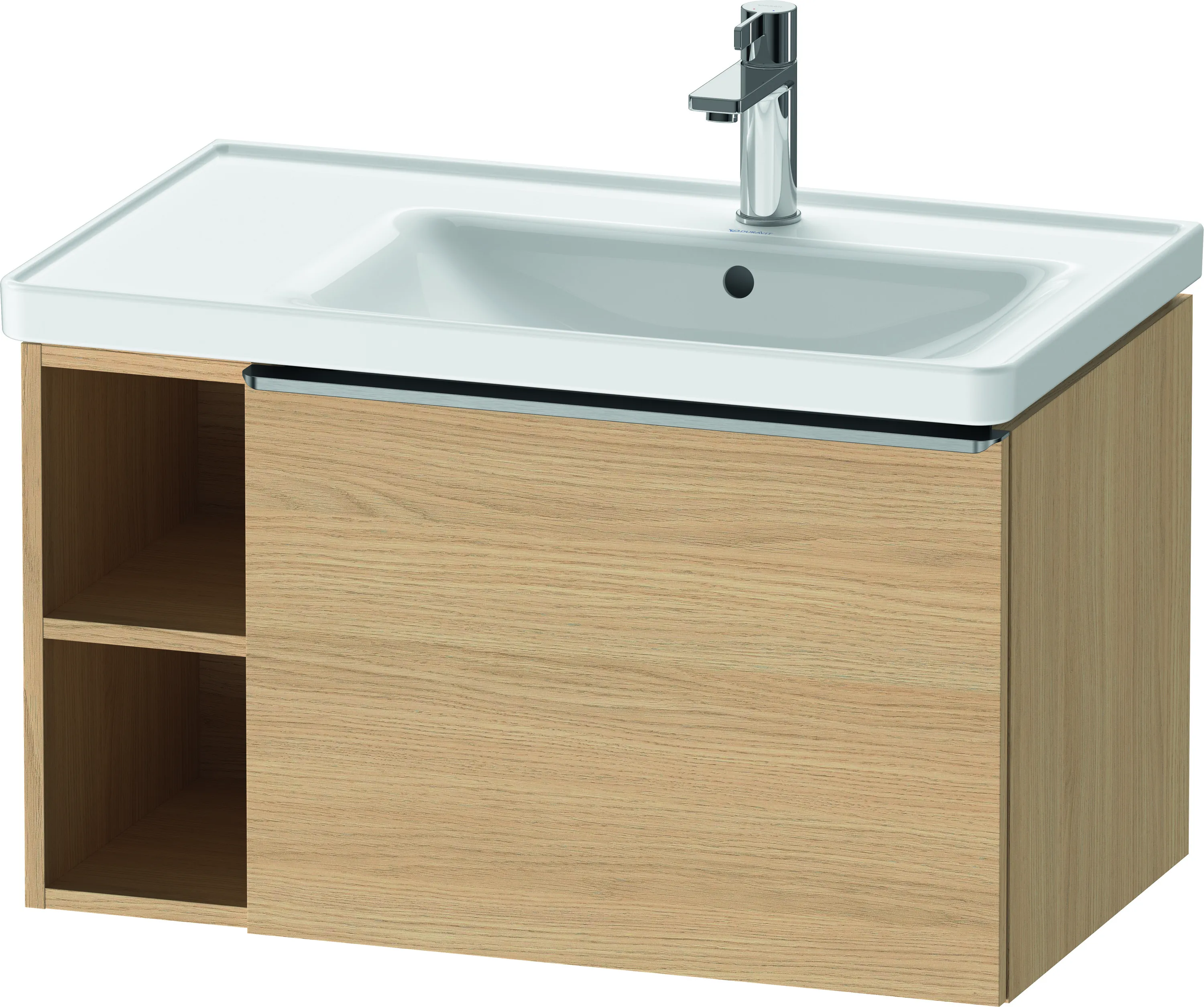 Duravit Waschtischunterschrank wandhängend „D-Neo“ 78,4 × 44 × 45,2 cm Eiche Natur