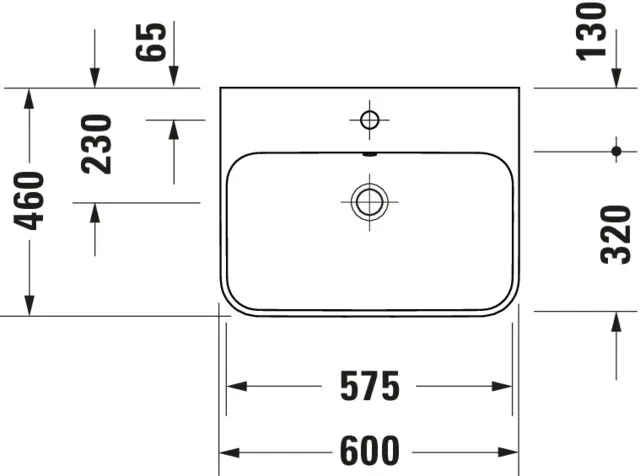 Aufsatzwaschtisch „Happy D.2 Plus“, mit Überlauf Aufsatzwaschtisch „Happy D.2 Plus“, mit Überlauf