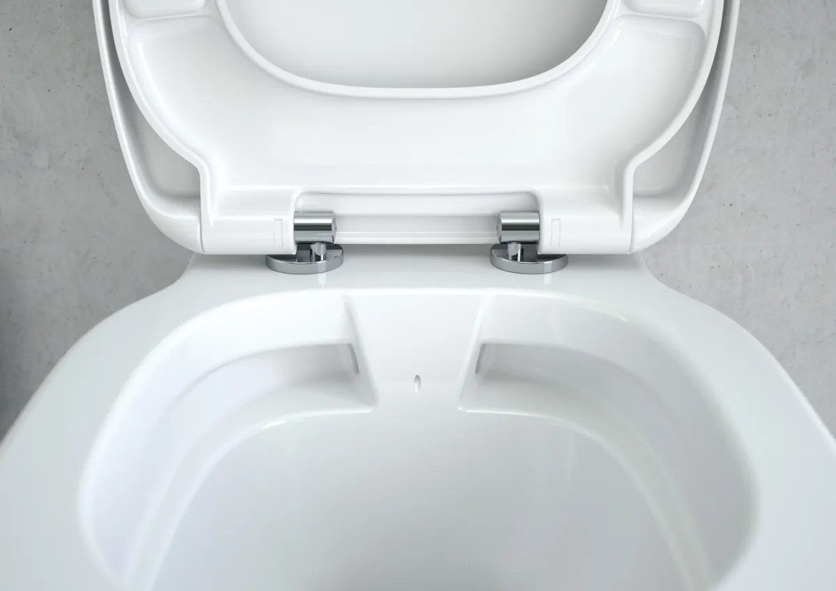 Set WC mit WC-Sitz Softclose spülrandlos „Connect“ 360 × 340 × 540 mm