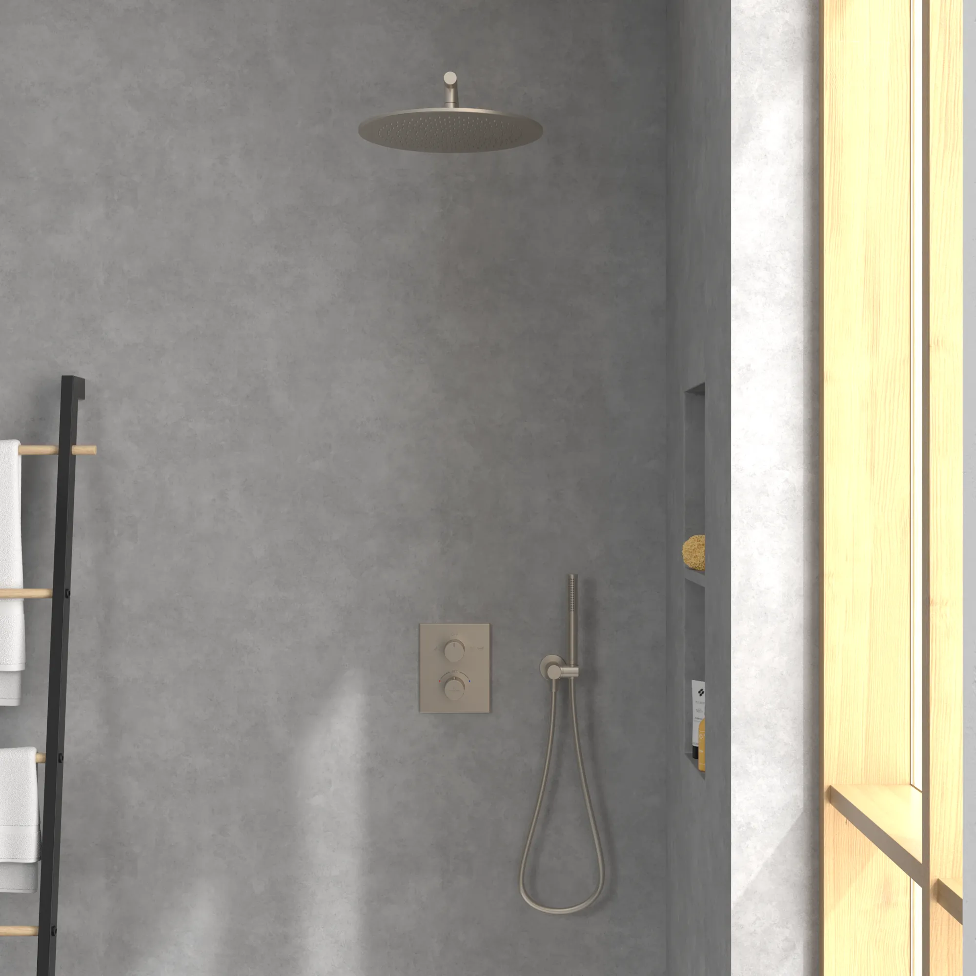 Zweihand-Unterputz-Armatur TVD00065300061 5,8 cm in Brushed Nickel Matt Zweihand-Unterputz-Armatur TVD00065300061 5,8 cm in Brushed Nickel Matt