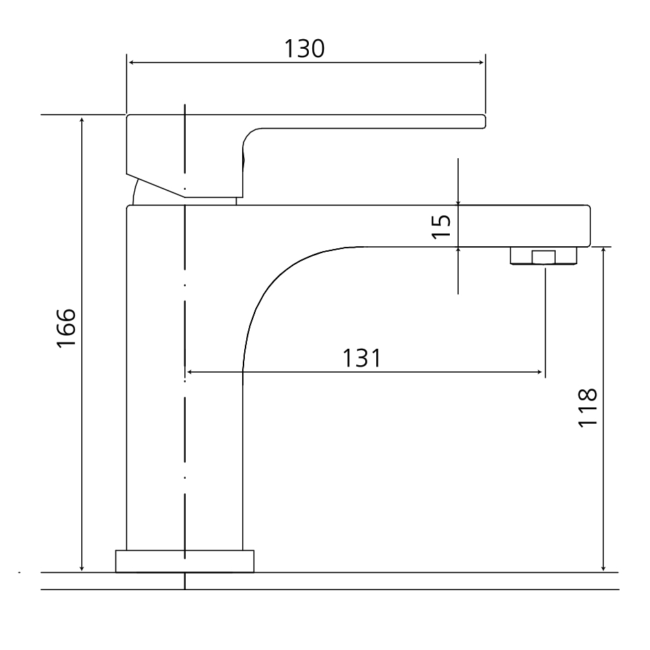 Waschtisch-Einhandbatterie AqvaDesign - eckig - Klick-Klack-Ablaufgarnitur 1"1/4 - Kartusche mit keramischen Dichtscheiben - Heißwassersperre - Wassermengendurchflussregulierung - flexible Druckschläuche 3/8", DVGW W270 - chrom