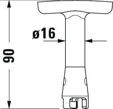 Duravit Werkzeug Serviceschlüssel für Urinal Dry