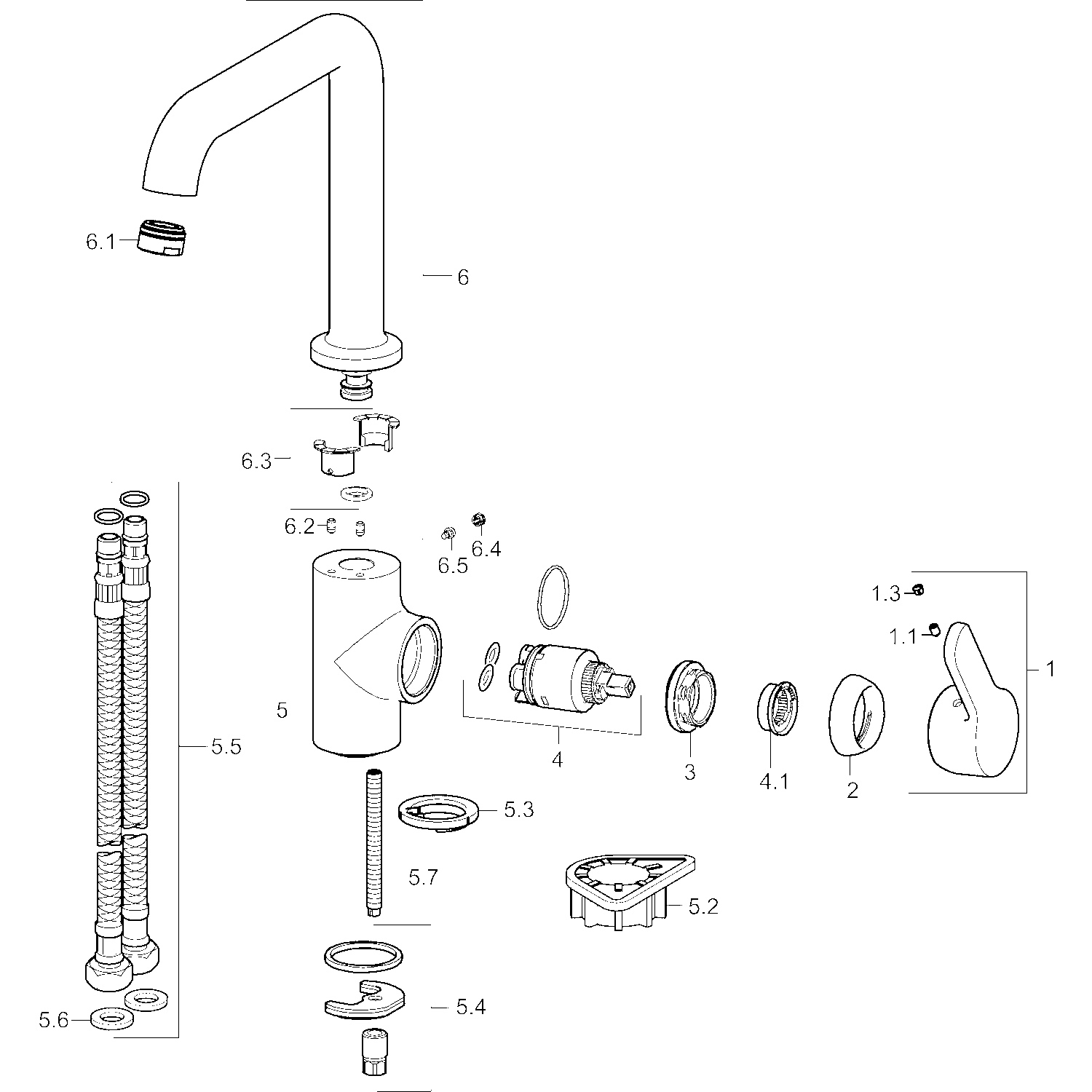 HansaPRIMO Einhebelmischer Küchenarmatur HansaPRIMO 4920 Ausladung 192 mm DN15 Chrom HansaPRIMO Einhebelmischer Küchenarmatur HansaPRIMO 4920 Ausladung 192 mm DN15 Chrom