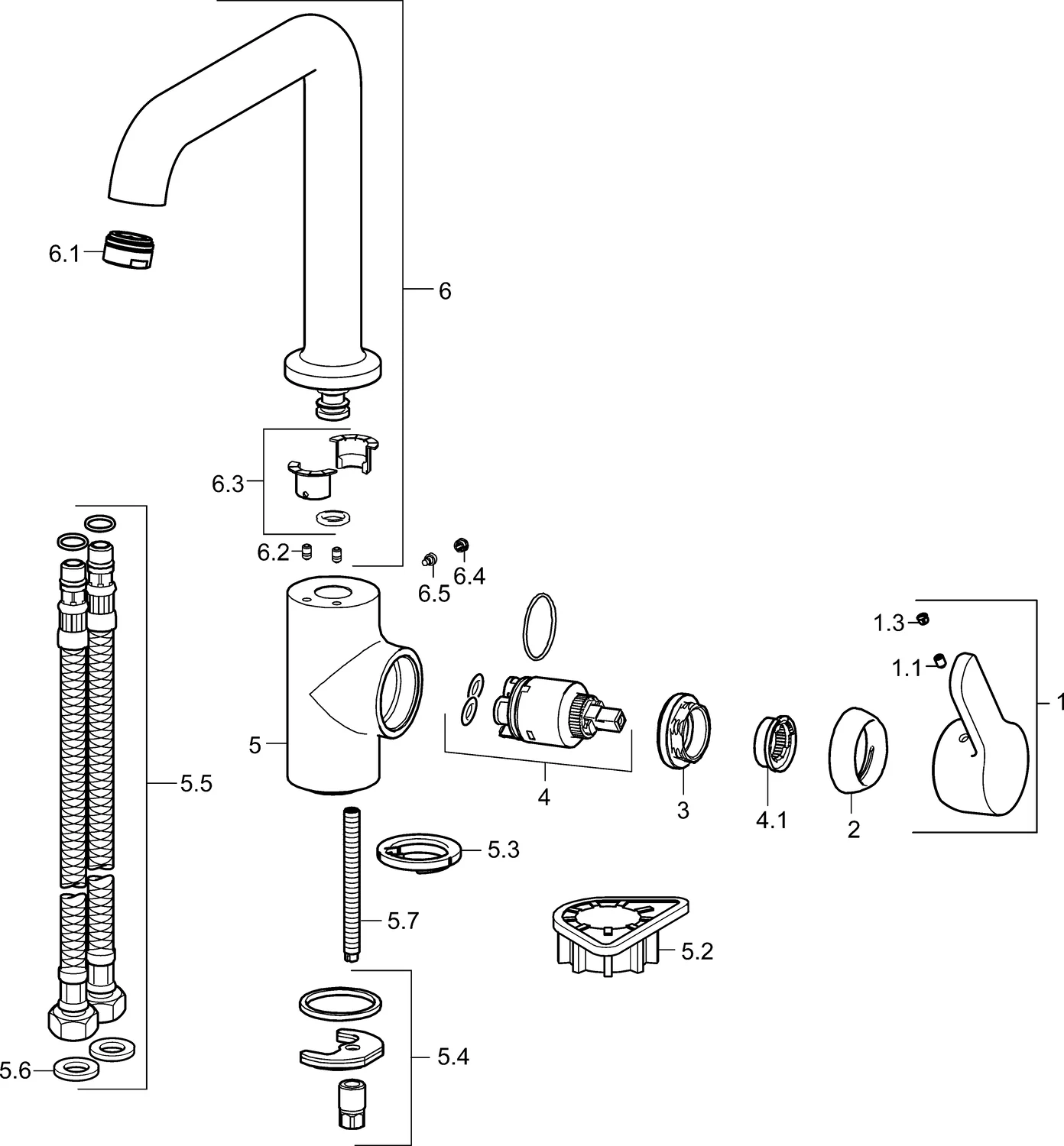 HansaPRIMO Einhebelmischer Küchenarmatur HansaPRIMO 4920 Ausladung 192 mm DN15 Chrom HansaPRIMO Einhebelmischer Küchenarmatur HansaPRIMO 4920 Ausladung 192 mm DN15 Chrom