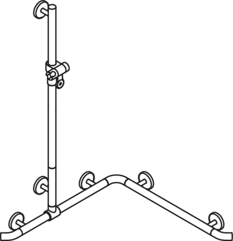 HEWI Haltegriff „System 800K“ in Signalweiß HEWI Haltegriff „System 800K“ in Signalweiß