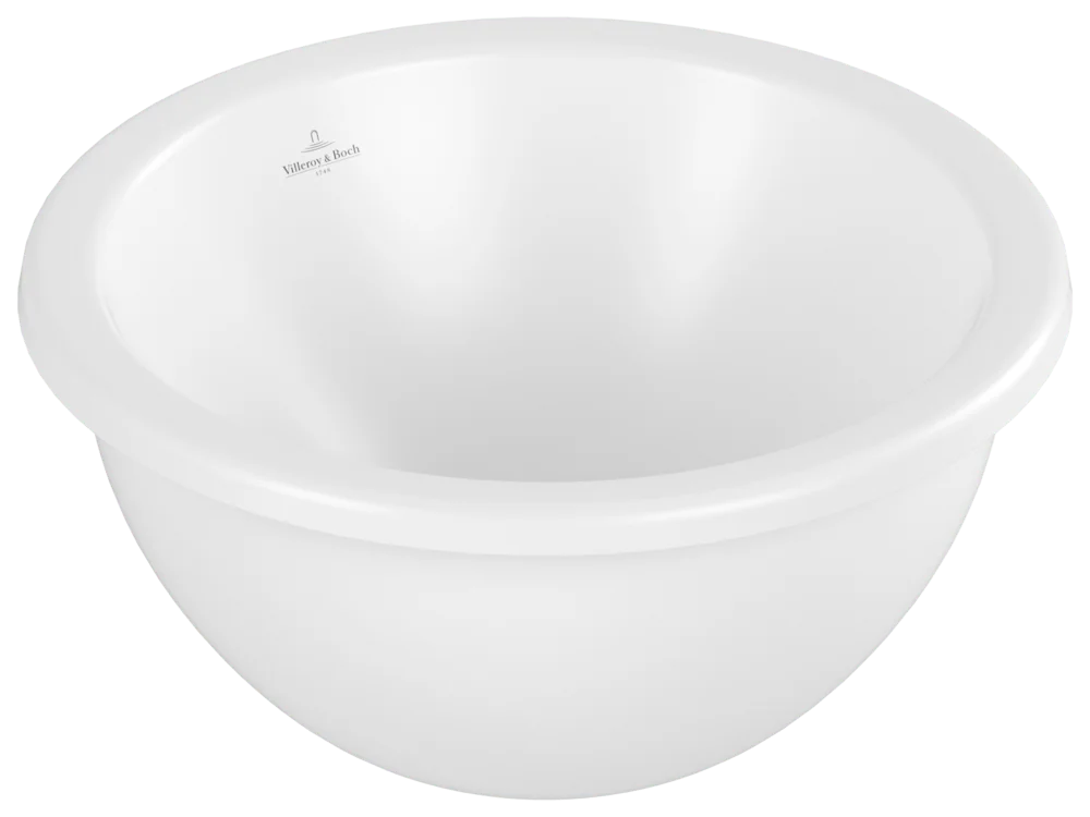 Villeroy & Boch Unterbauwaschbecken Loop & Friends, 330x330x190 mm, Stone White CeramicPlus, TitanCeram, matt, ohne Überlauf