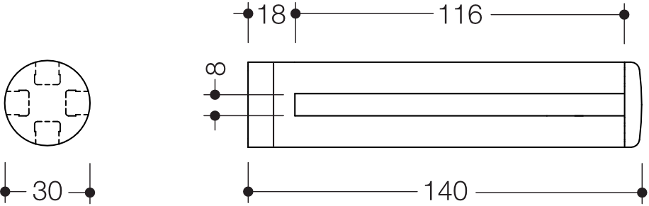 HEWI Glasplatte „Serie 477“ 3 cm