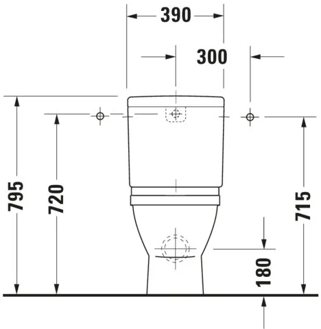Stand-WC Kombi Starck 3 655 mm Tiefspüler,f.SPK,Abg.Vario,weiß,HYG Stand-WC Kombi Starck 3 655 mm Tiefspüler,f.SPK,Abg.Vario,weiß,HYG
