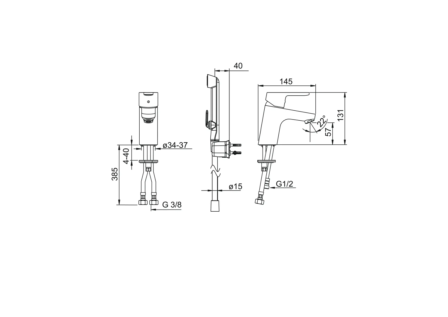 HansaPRIMO Waschtischarmatur HansaPRIMO 4946 Ausladung 107 mm DN15 Chrom HansaPRIMO Waschtischarmatur HansaPRIMO 4946 Ausladung 107 mm DN15 Chrom