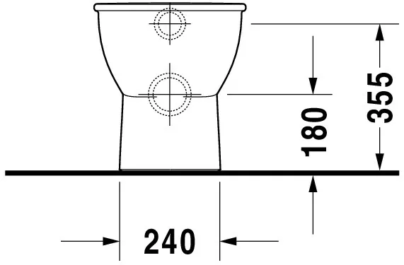 Stand-Tiefspül-WC back to wall „Darling New“ 36 × 40 × 57 cm Stand-Tiefspül-WC back to wall „Darling New“ 36 × 40 × 57 cm