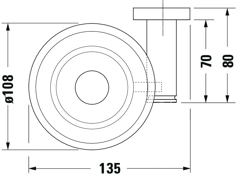 Duravit Seifenschale „D-Code“, Befestigung sichtbar, links 13,5 × 5,3 × 12 cm in chrom / weiß / Duravit Seifenschale „D-Code“, Befestigung sichtbar, links 13,5 × 5,3 × 12 cm in chrom / weiß /