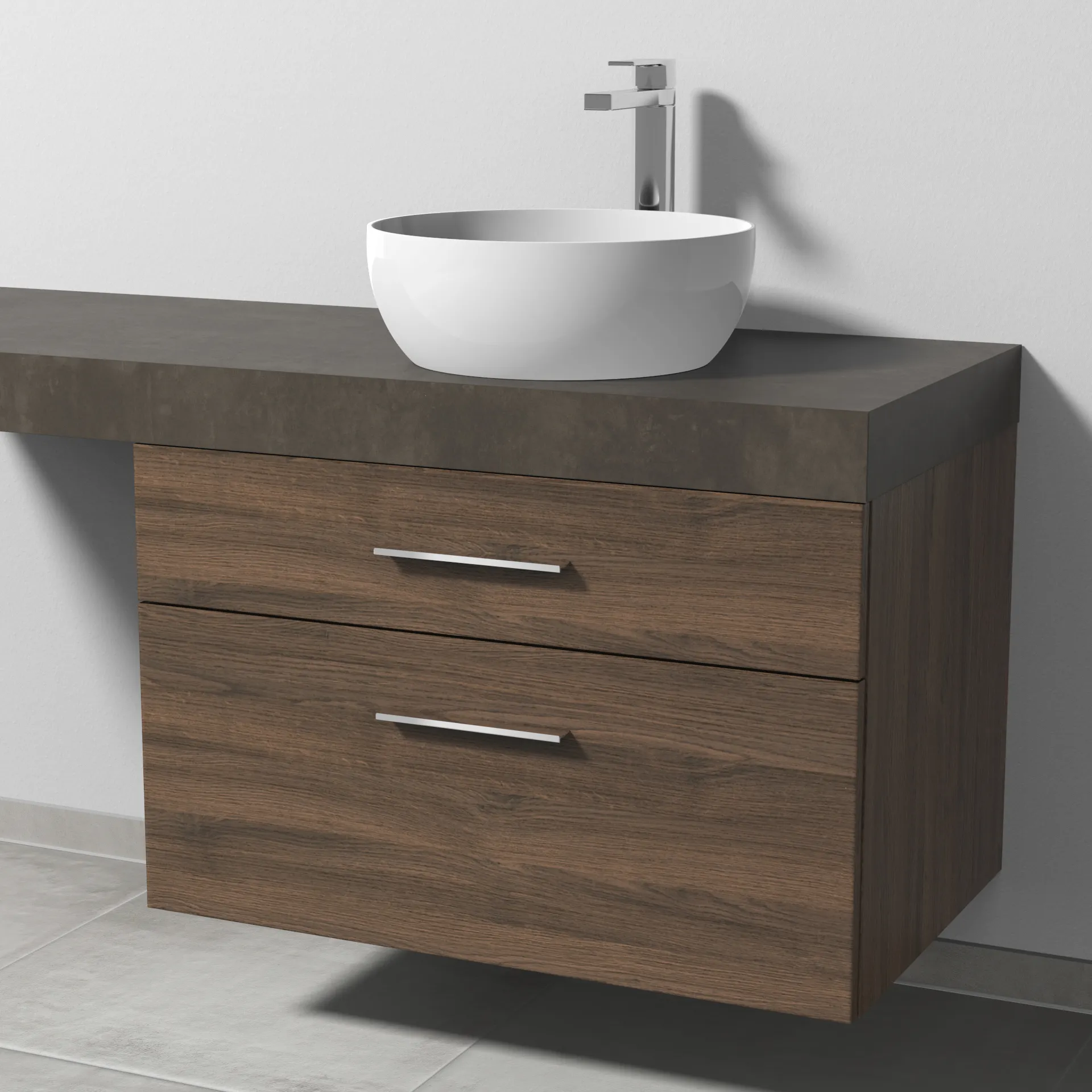 Sanipa Waschtischunterschrank „2morrow“ 800 × 510 × 520 mm in Eiche Arizona