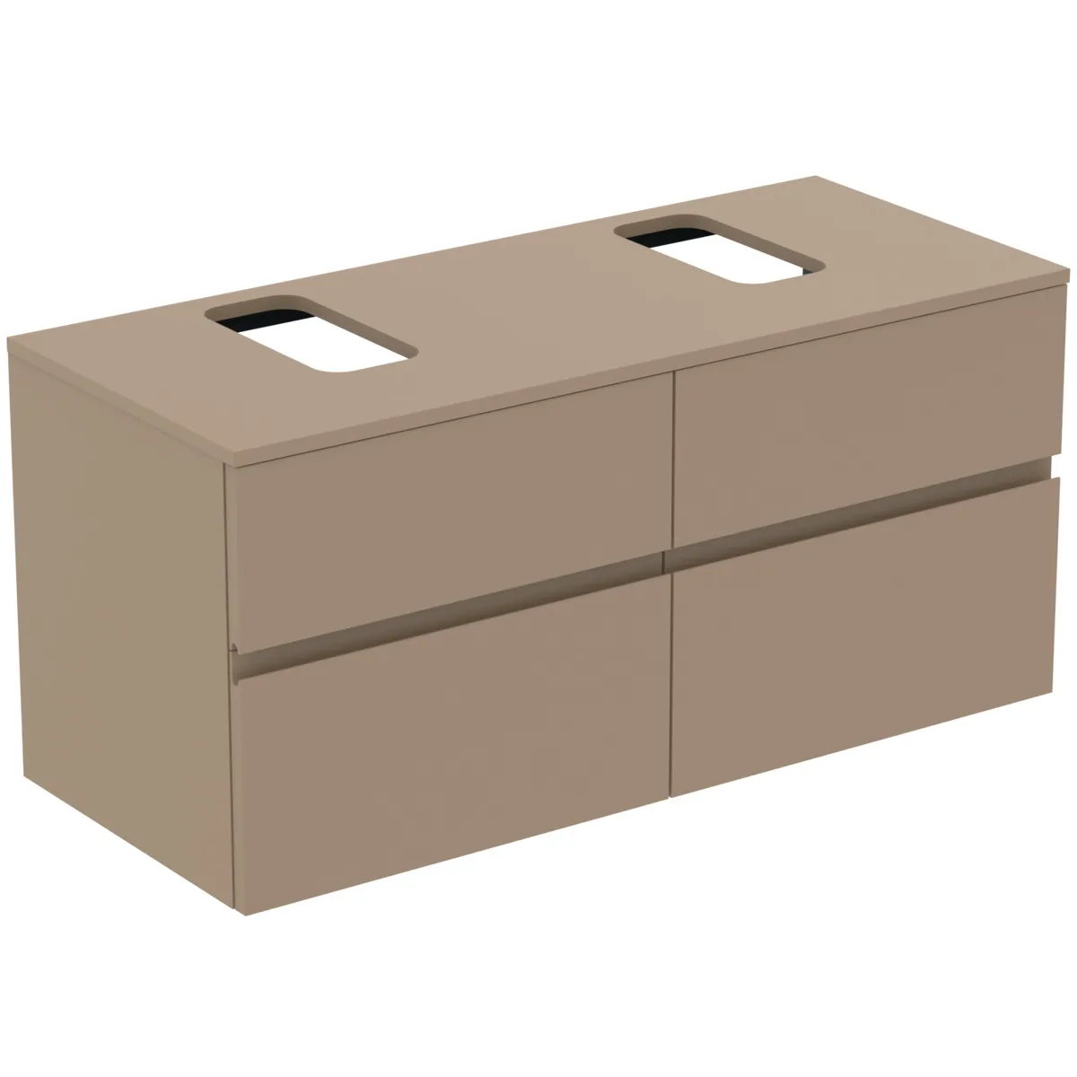 Ideal Standard Waschtischunterschrank „Finesse“ 120,2 × 55,8 × 50,5 cm Greige matt