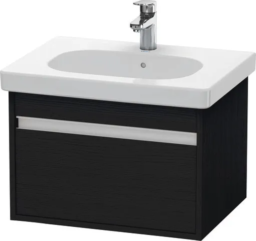 Duravit Waschtischunterschrank wandhängend „Ketho“ 60 × 41 × 45,5 cm Eiche Schwarz