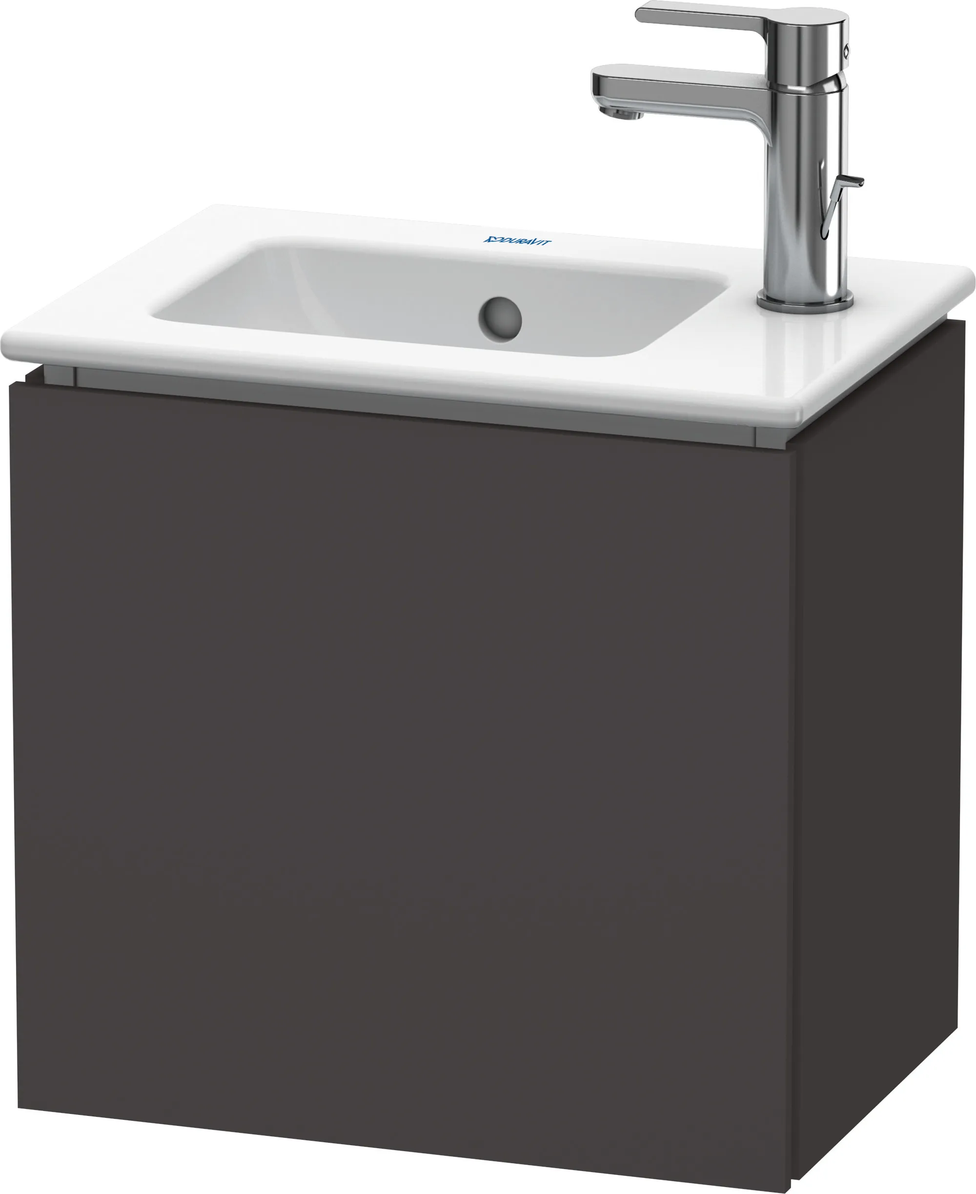 Duravit Waschtischunterschrank wandhängend „L-Cube“ 42 × 40 × 29,4 cm Graphit Supermatt