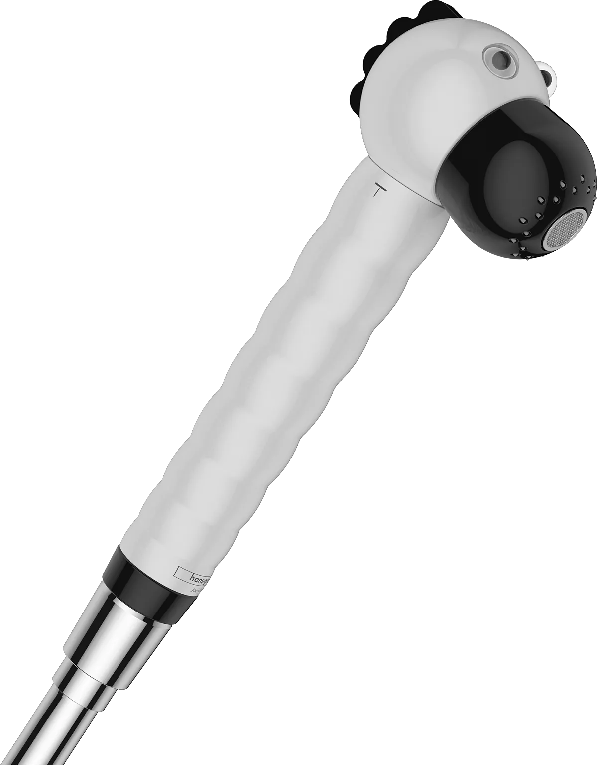 Hansgrohe Jocolino Kinderhandbrause Zebra 2jet, schwarz/weiss