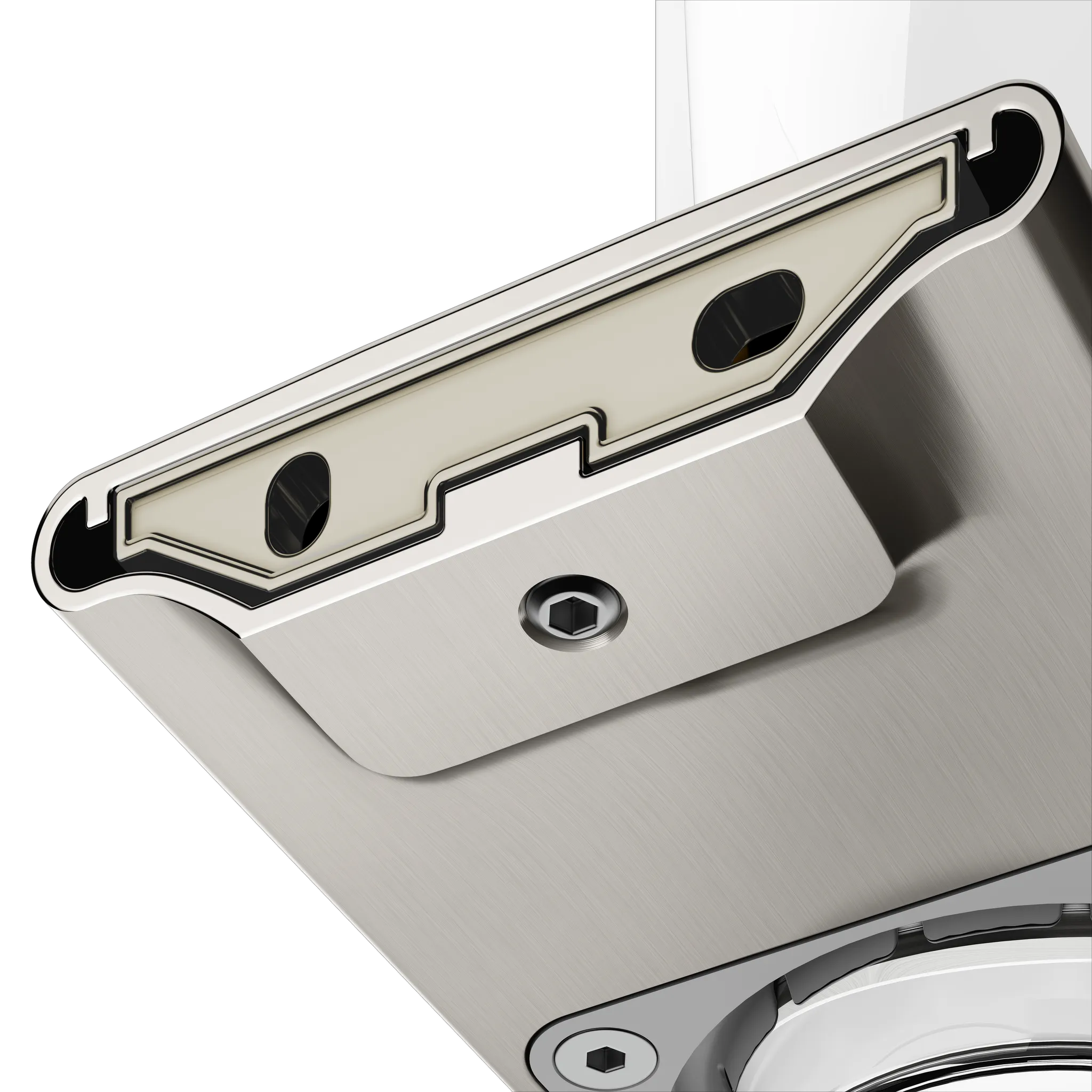 Edition 400 11550059000 Glashalter mit Echtkristall-Glas Nickel gebürstet