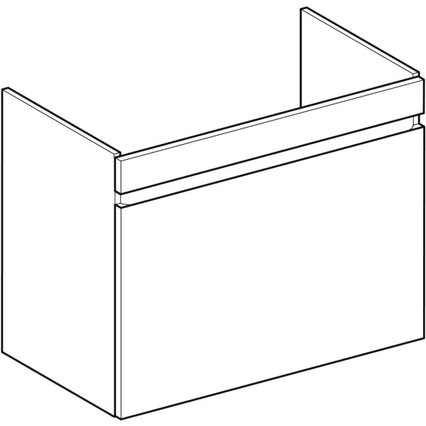 Geberit Waschtischunterschrank „Renova Plan“ Nussbaum hickory / Melamin Holzstruktur