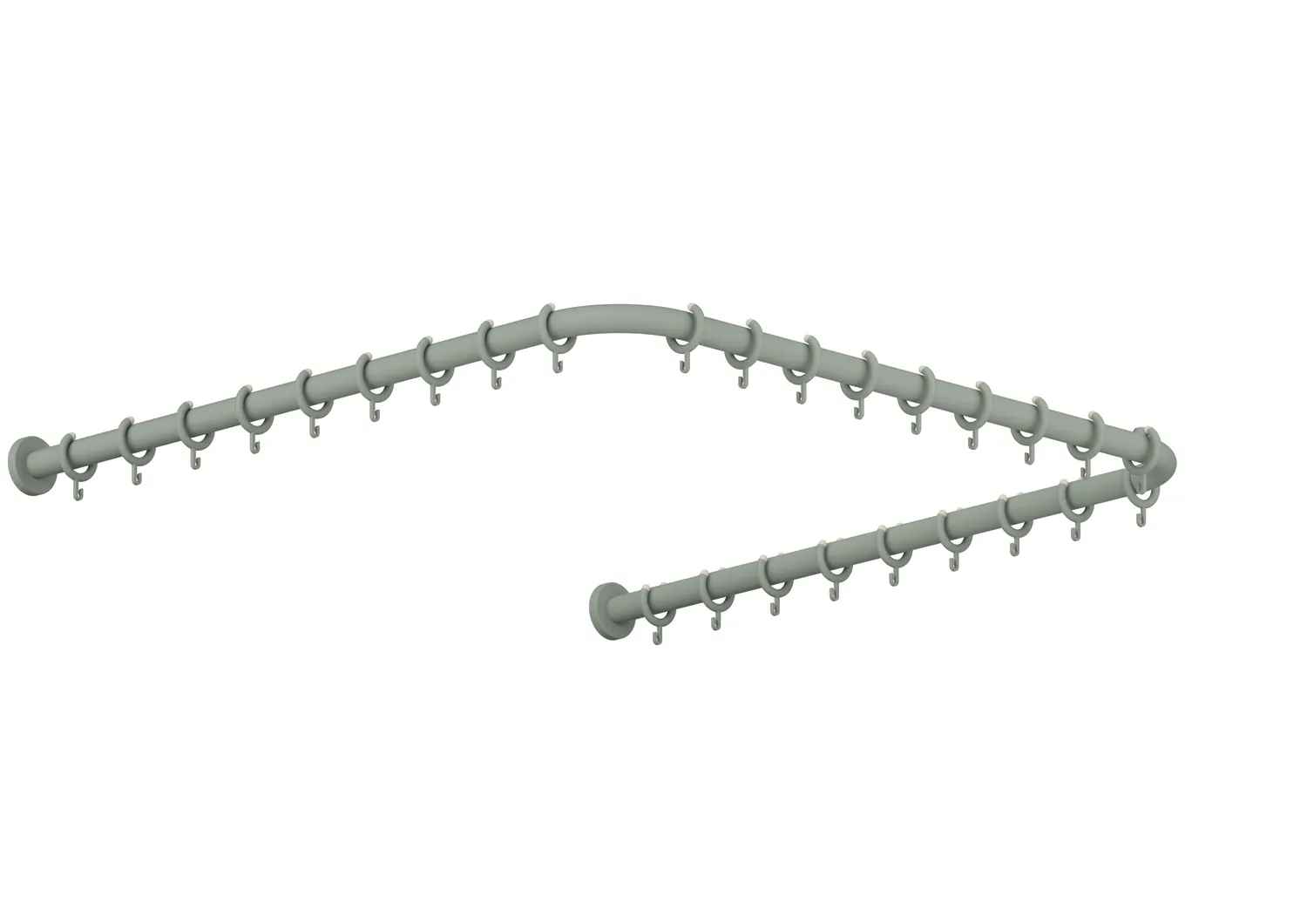 HEWI Duschvorhangstange „Serie 801“ 120 × 123,7 cm HEWI Duschvorhangstange „Serie 801“ 120 × 123,7 cm