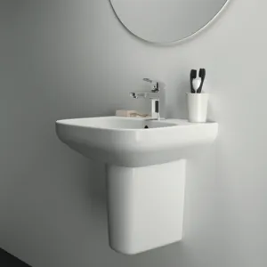 Ideal Standard Waschtischarmatur Ceraplan H90 mit Ablaufgarnitur, Ausladung 124mm, Chrom Ideal Standard Waschtischarmatur Ceraplan H90 mit Ablaufgarnitur, Ausladung 124mm, Chrom