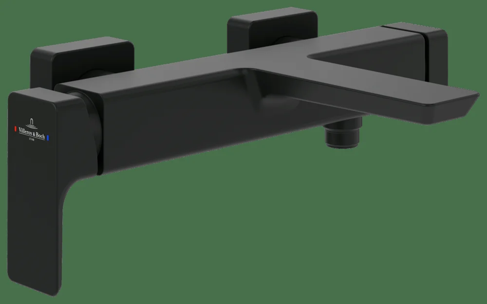 Villeroy & Boch Subway 3.0 Einhebel-Badewannenarmatur TVT112002000, Matt Black