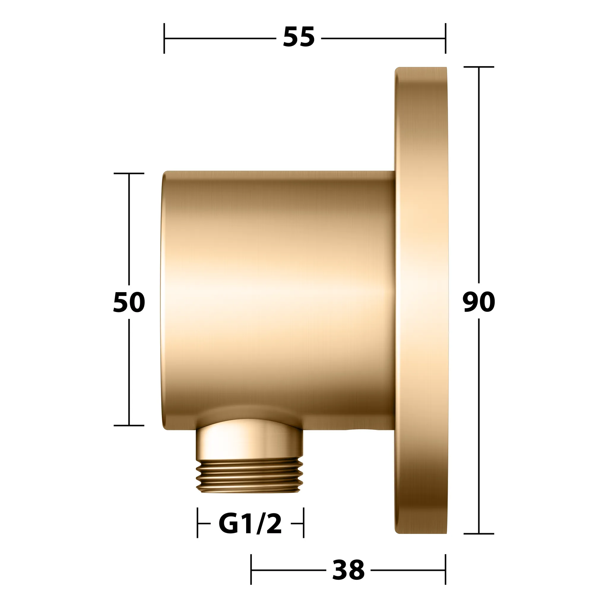 IXMO Schlauchanschluß DN15 Messing geb