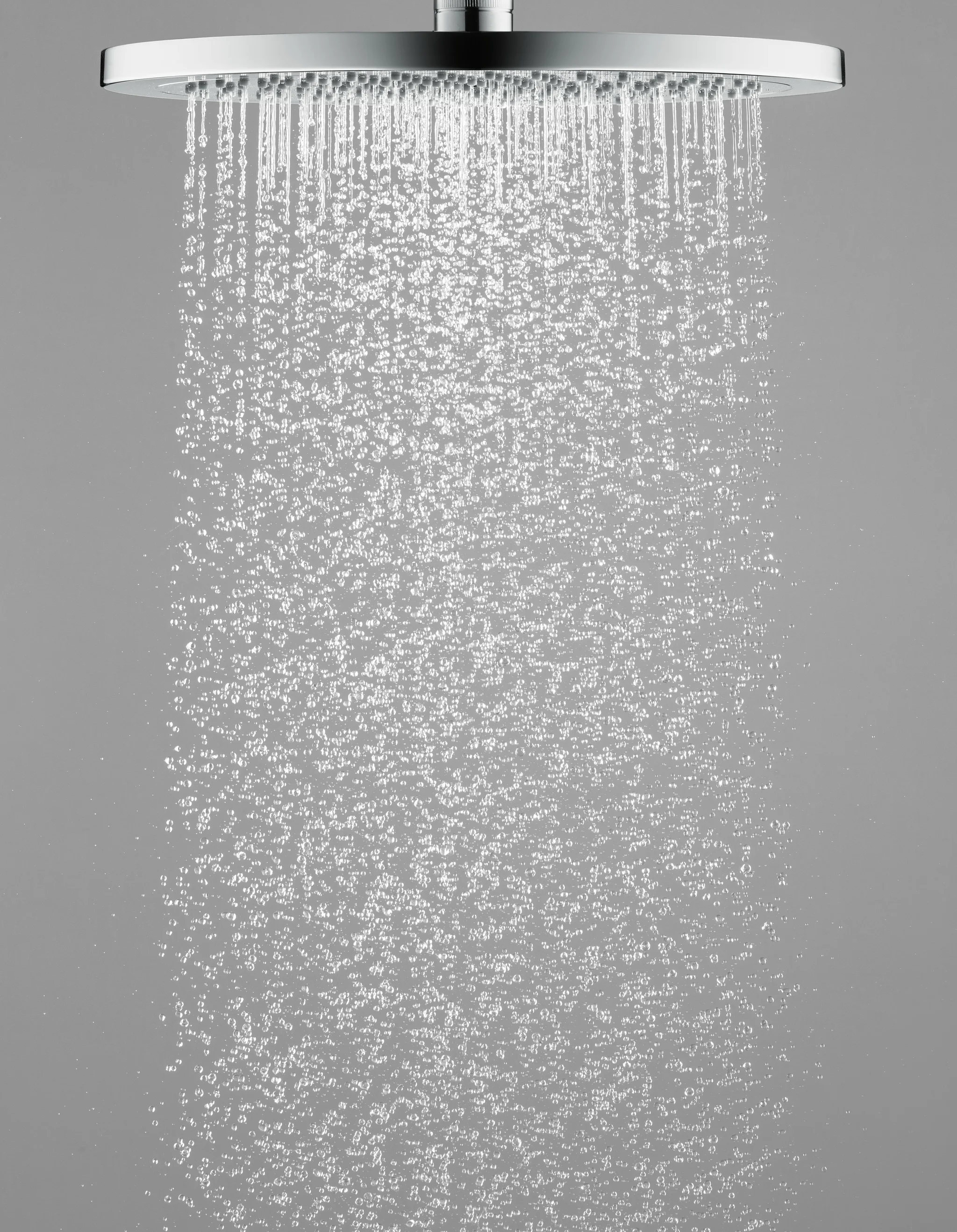 Hansgrohe Croma Select S Showerpipe 280 chrom, 1-Jet mit Thermostat, RainAir Strahl, 400 mm Brausearmlänge, höhenverstellbare Handbrausehalterung