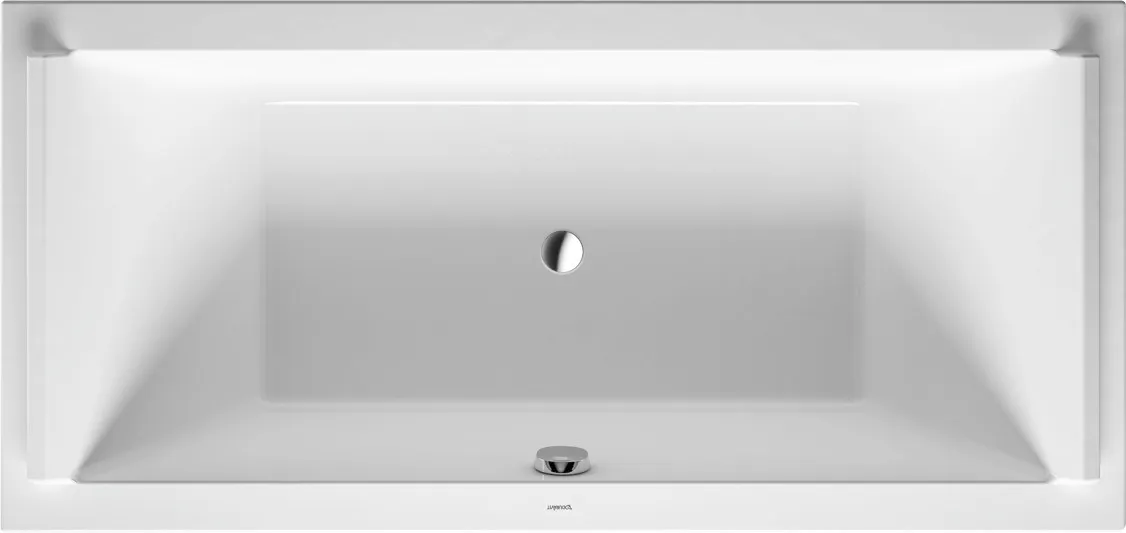 Duravit Badewanne „Starck“ rechteck 1900 × 900 mm, Mittelablauf in Weiß Ablauf: Mittelablauf / Größe: 190 × 90 cm / Whirlsystem: ohne Whirlsystem Duravit Badewanne „Starck“ rechteck 1900 × 900 mm, Mittelablauf in Weiß Ablauf: Mittelablauf / Größe: 190 × 90 cm / Whirlsystem: ohne Whirlsystem